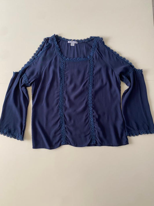 Blusa sin hombros, Talla 12 Petite, Mujer