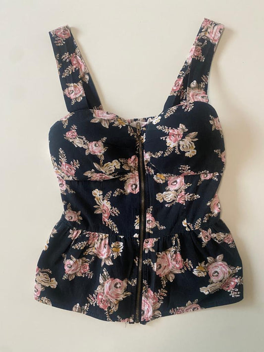 Bustier estampado, Talla S, Mujer