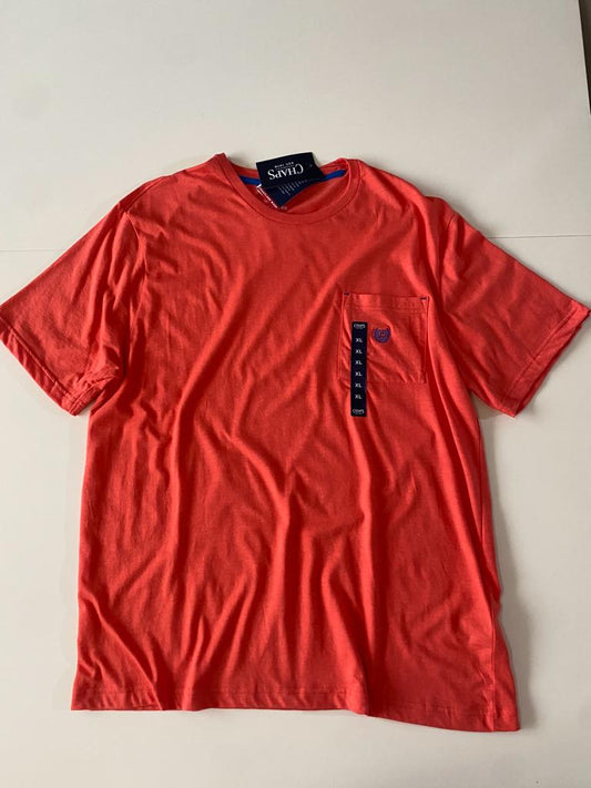 Playera lisa naranja, Talla XL, Hombre