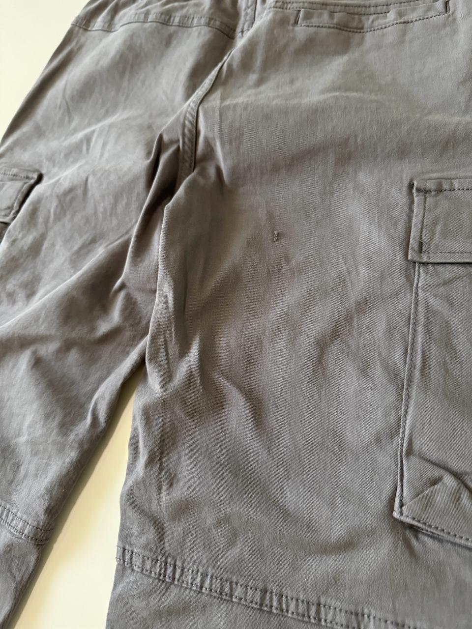 Pantalones cargo gris, Talla XS, 29Mx, Hombre