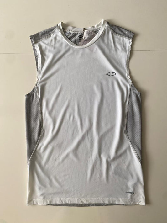 Playera deportiva blanca, Talla S, Hombre