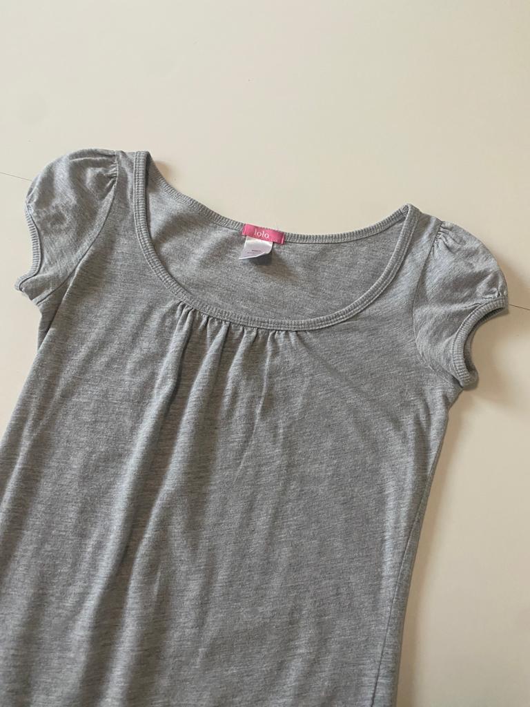 Playera gris, Talls XS, Mujer