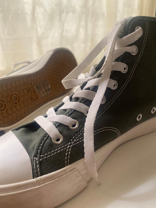 Tenis de botin verde olivo, Talla 43Eu, 10Usa, 28Mx, Hombre