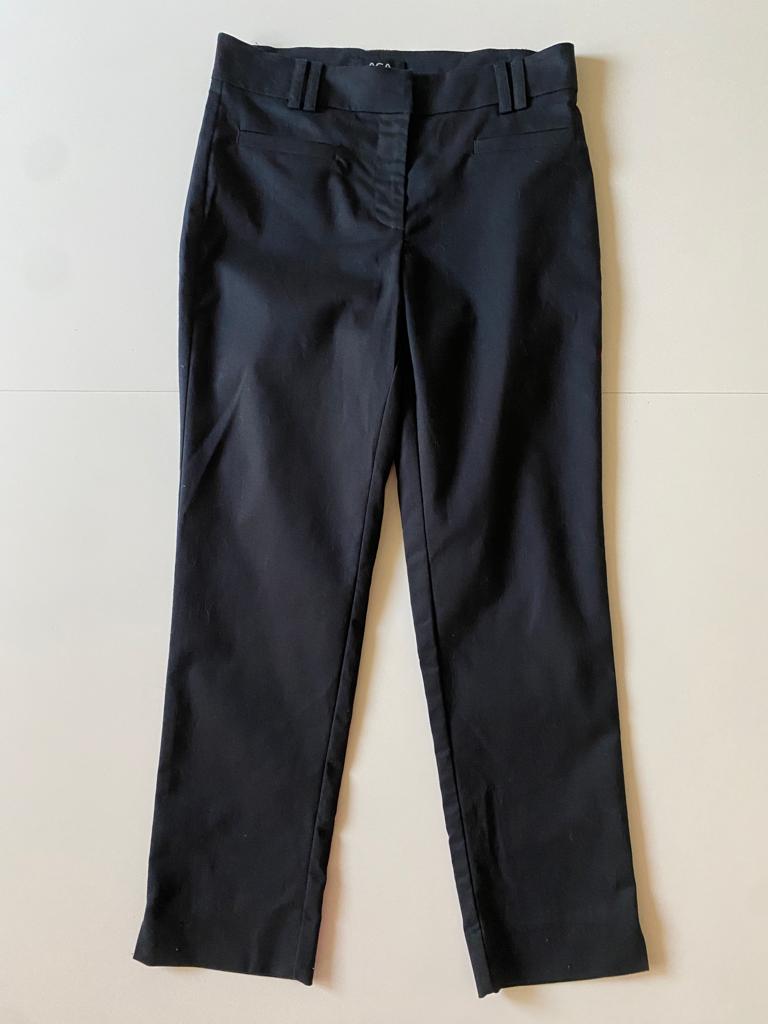 Pantalones de vestir negros, Talla 2Usa, 27Mx, Mujer