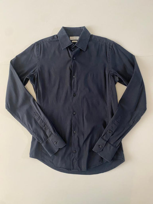 Camisa negra super slim fit, Talla S, Super Slim Fit, Hombre
