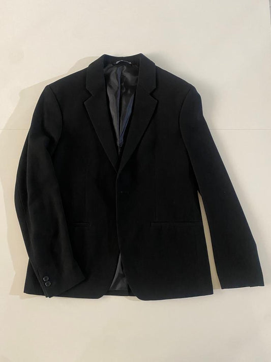 Blazer de 1 botoón negro, Talla 48Mx, 38Usa, 48Eur, M Slim, Hombre