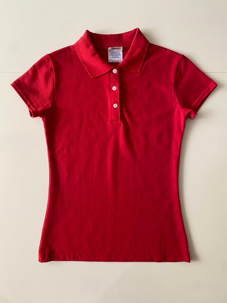 Polo roja, Talla S, Mujer