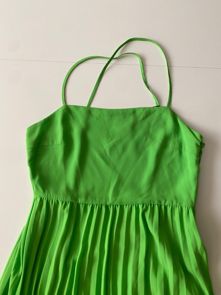 Vestido con falda plisada, Talla S