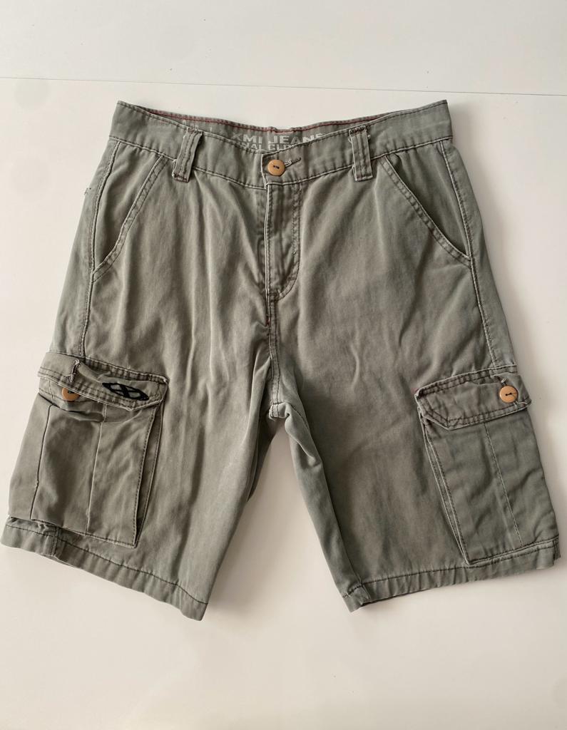 Shorts cargo verdes, Talla 30, Hombre