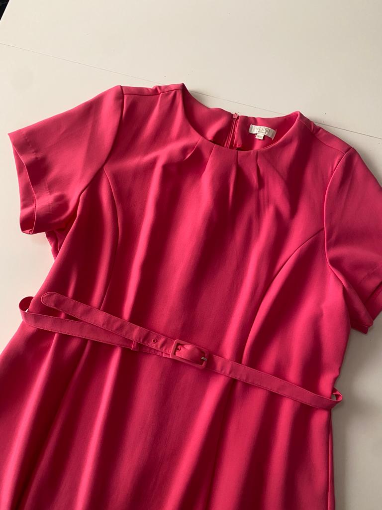 Vestido ejecutivo rosa, Talla 3XL, Mujer