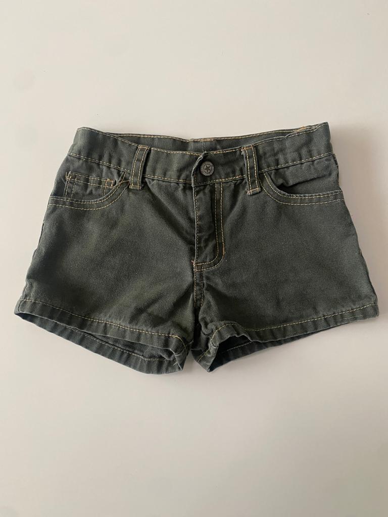 Shorts verde militar, Talla 5 años, Niña