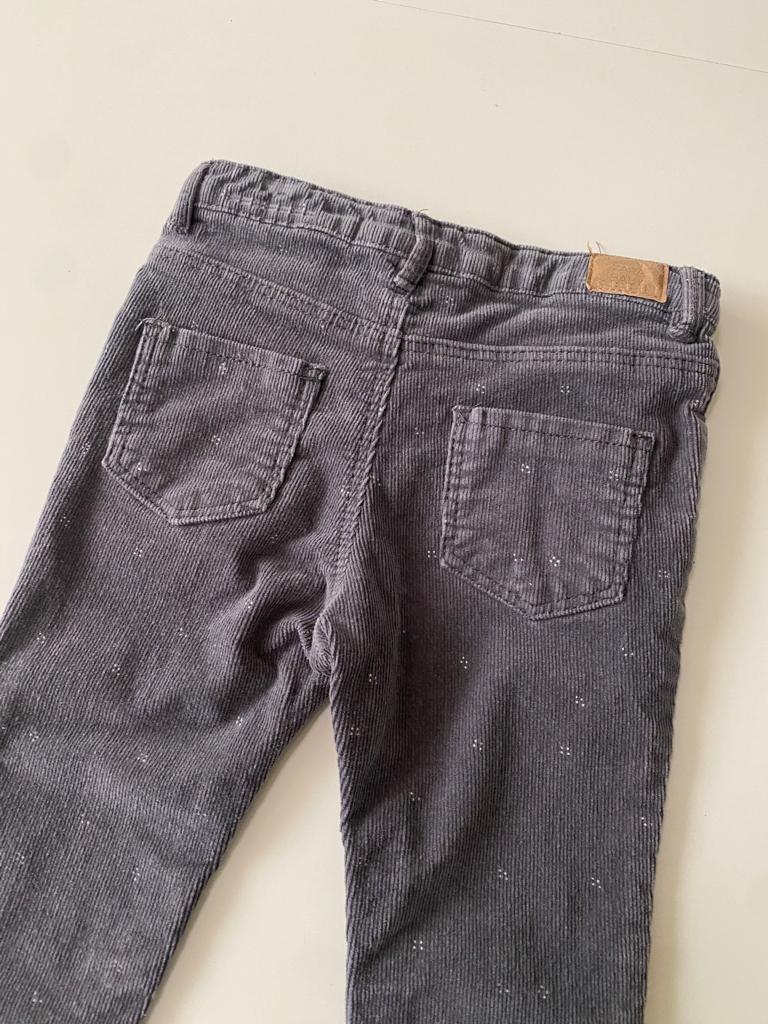 Pantalones de corduroy gris, Talla 10-24 meses, Bebe