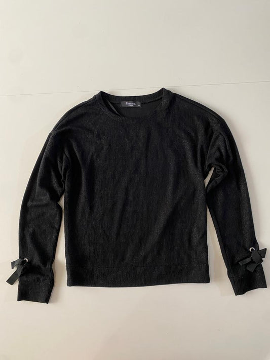 Sweter con brillos negro, Talla 14 años, Adolescente