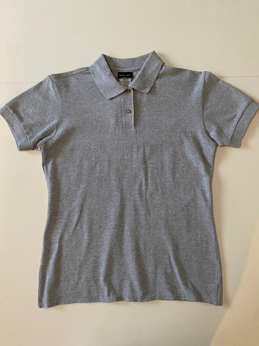 Polo basica gris, Talla M, Mujer