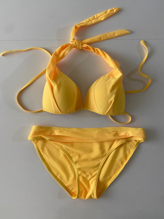 Bikini amarillo, Talla XL, Mujer
