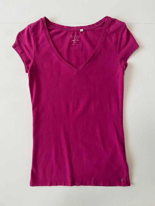 Playera basica rosa, Talla XS, Mujer