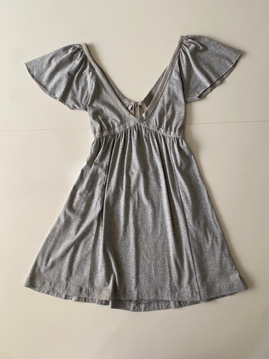 Vestido gris deportivo, Talla XS, Mujer