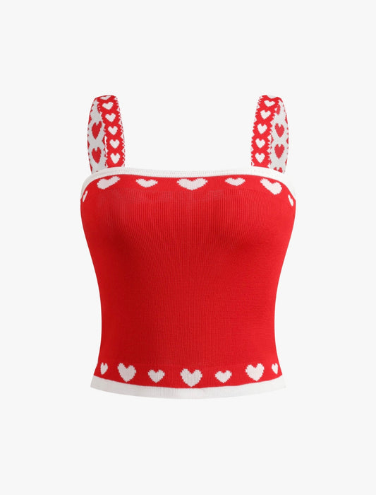 Cami top rojo, Talla S