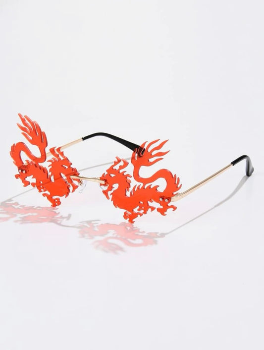 Gafas con diseño de dragon