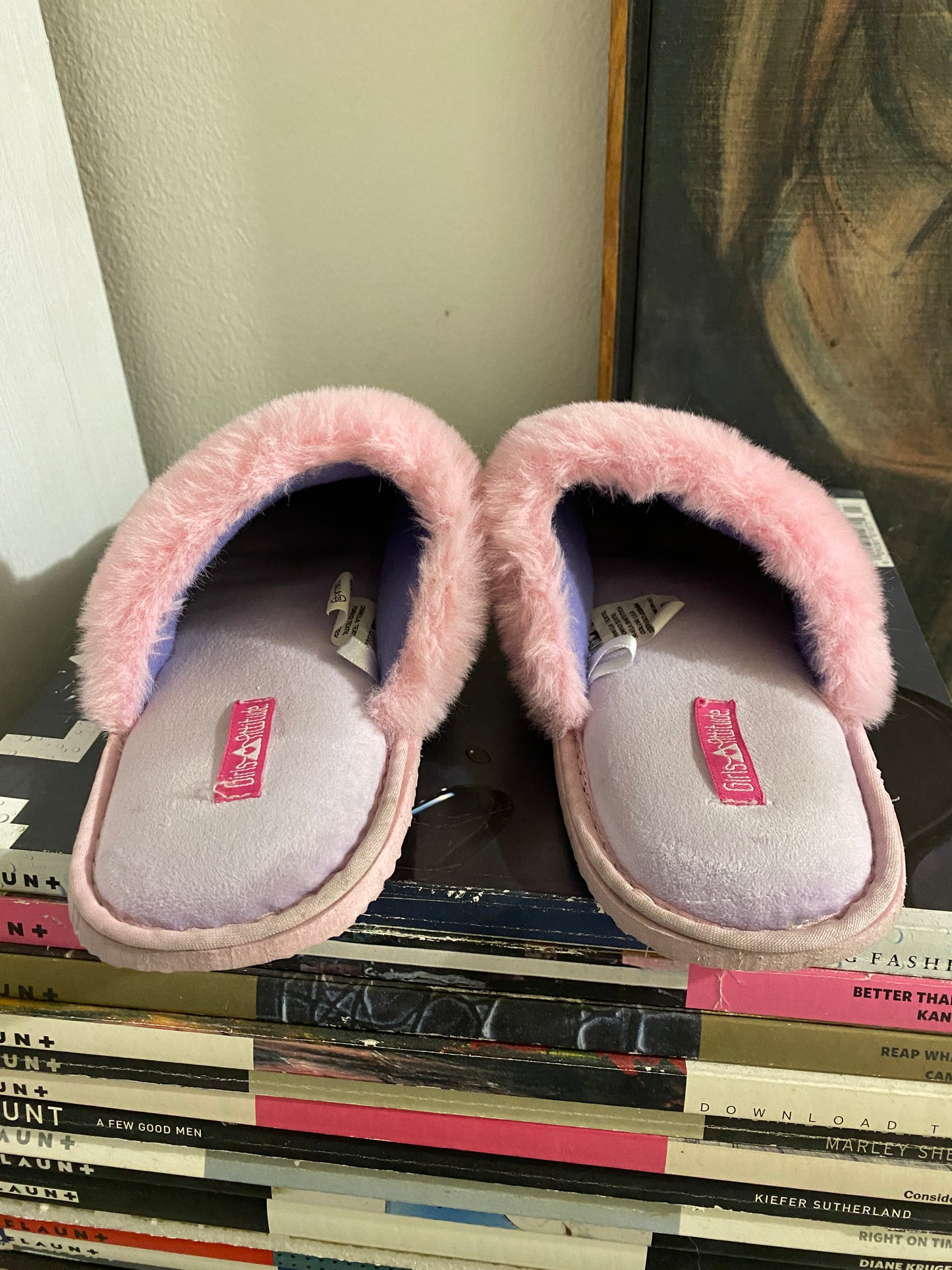 Pantuflas de niña de unicornio, Talla 23, Niña