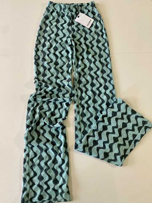 Pantalon strech con tejido de ondas, Talla XS, NWT