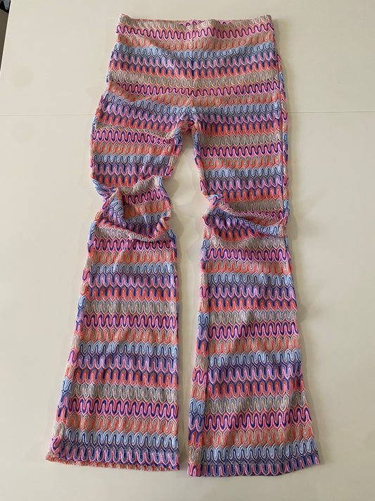 Pantalones tejidos multicolores, Talla S