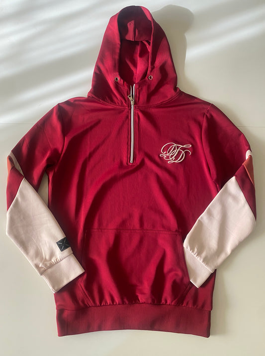 Sudadera con capucha rojo, Talla M , Hombre