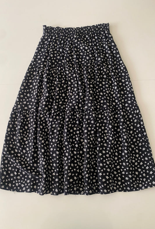 Falda campirana estampada, Talla M, Mujer