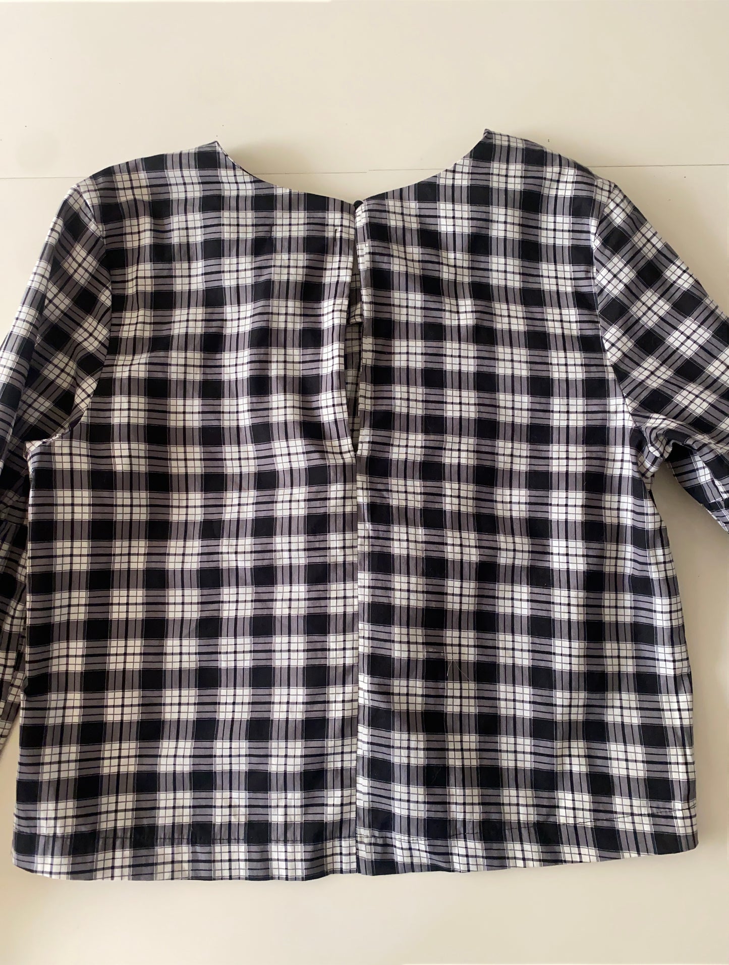 Camisa manga larga de cuadros, Talla M, Mujer