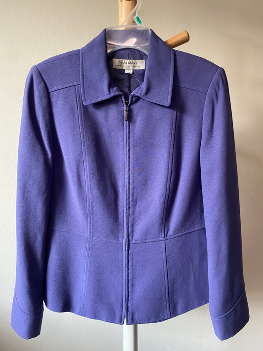 Saco morado, Tahari, Talla 6