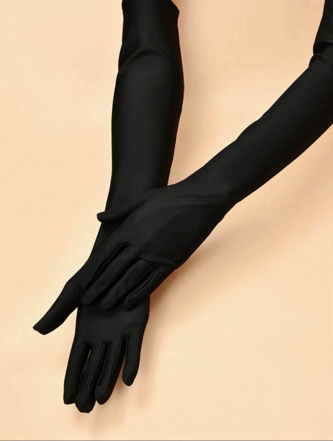 Guantes negros largos, Unitalla