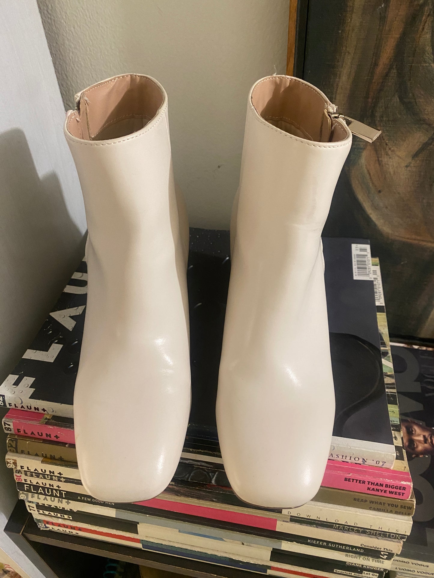 Botas cortas blancas, Talla 36Eu, 3.5Mx