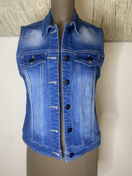 Chaleco de mezclilla, Talla M (viene reducido), Mujer